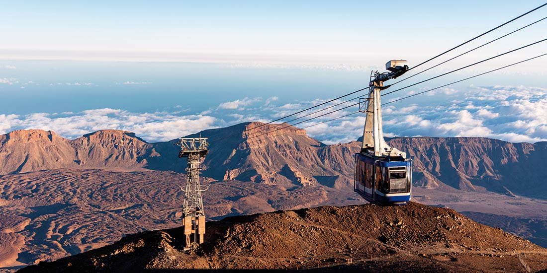 Get on top of Mount Teide by Cable Car